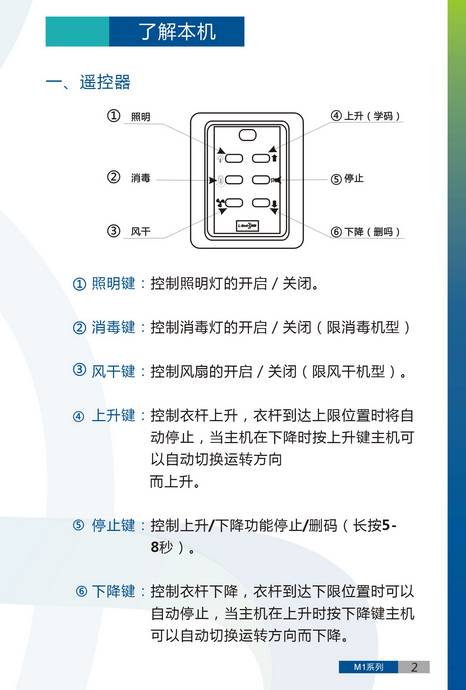 晾衣架安装、维修及保养说明书（图片版）1-2